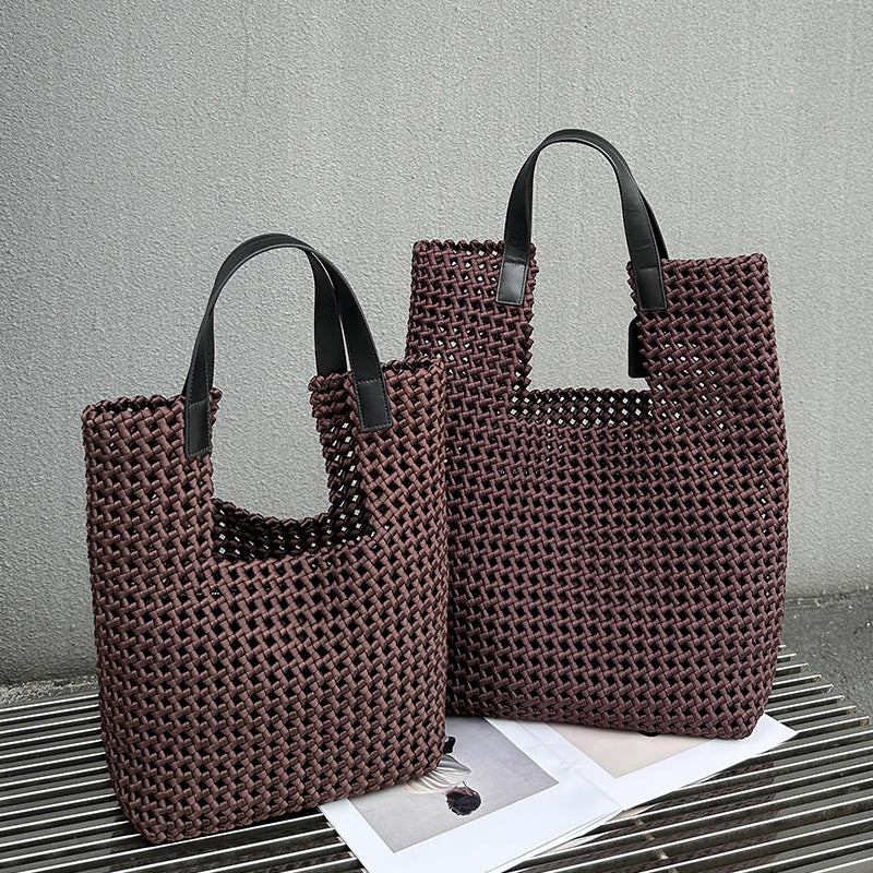 Hand-Woven Slouchy Travel Tote Travel Bag