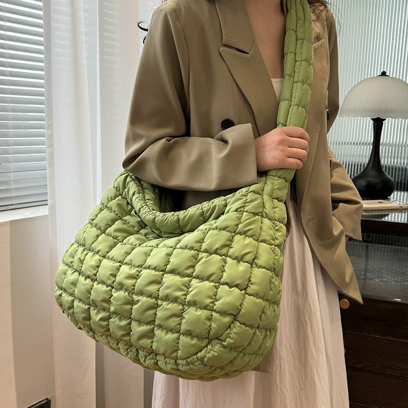 Down Jacket Shoulder Messenger Bag Travel Bag