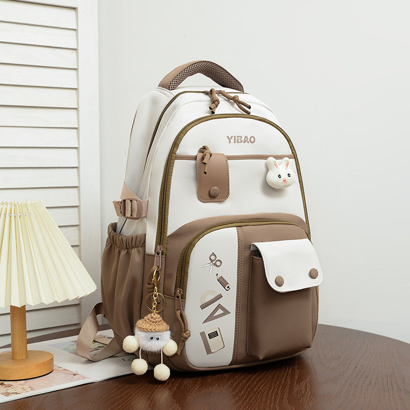 Large Capacity Color Contrast Casual Backpack