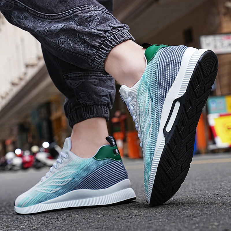 Men's Flyknit Breathable Height Increasing Sneakers
