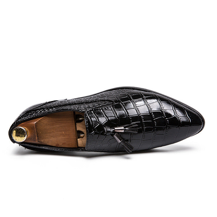 Men's Pointed-Toe Tassel Shoes