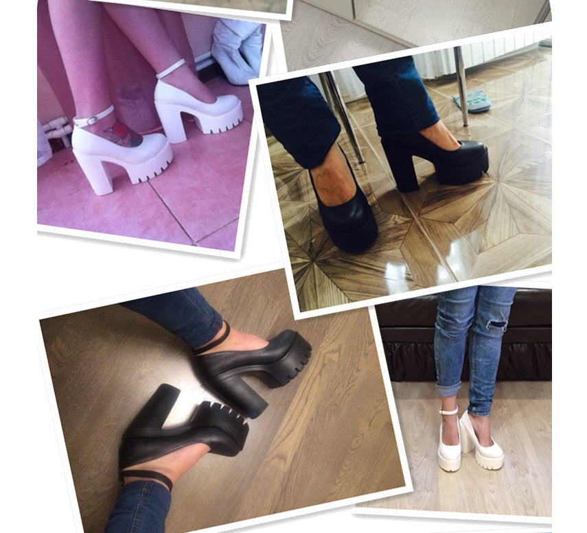 Super High-Heeled Platform Shoes