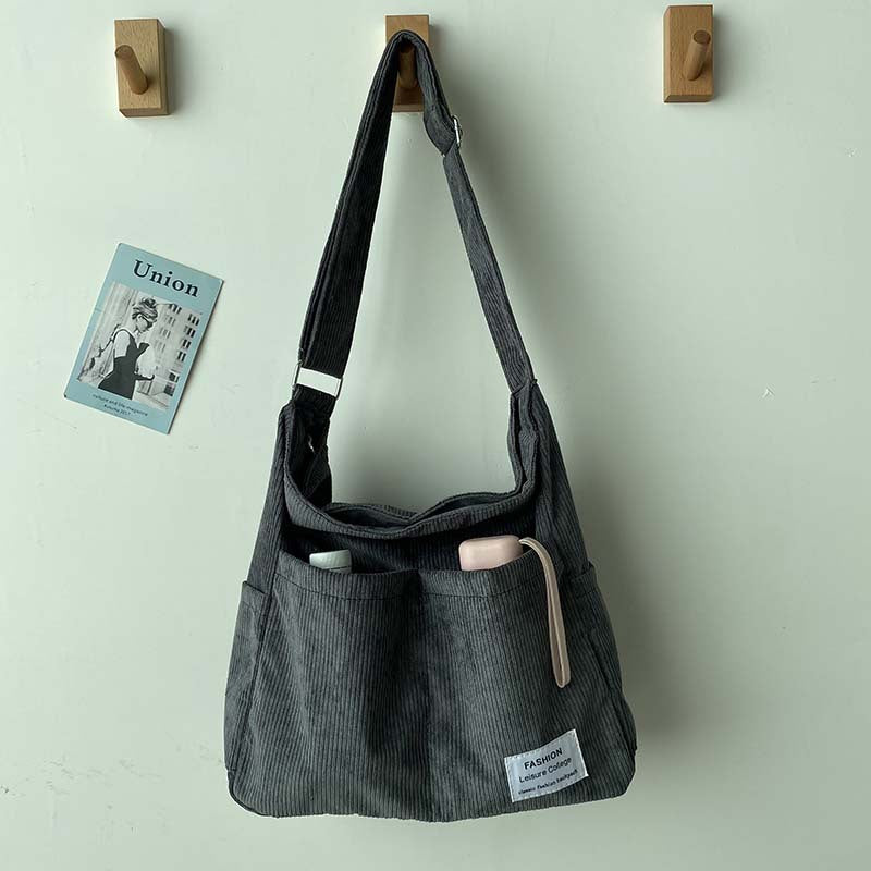 Women's Large Capacity Textured Messenger Bag