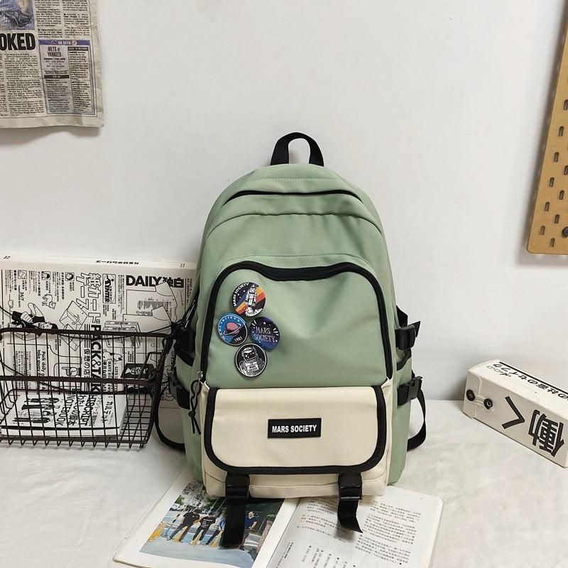Unisex Mars Society Large Capacity Student Backpack Bags