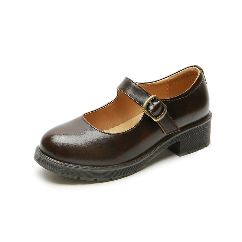 Women's Thin Velcro Shoes British Style