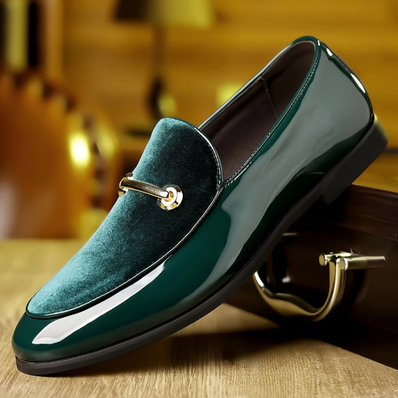 Men's Formal Pointed-Toe Business Shoes with Buckle