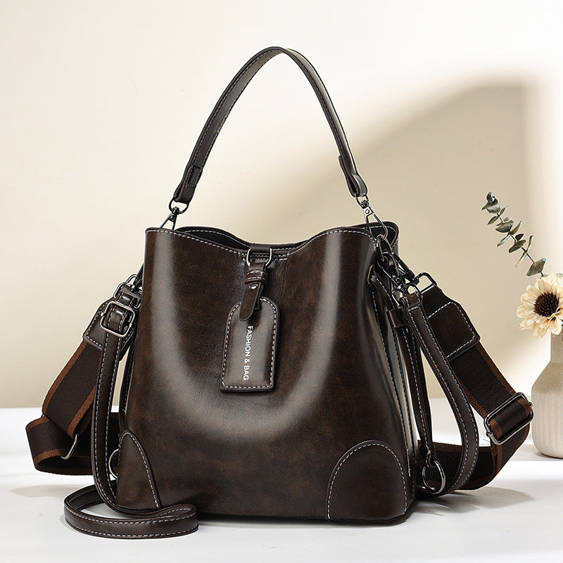Korean-Style Crossbody Bucket Bag Crossbody Bag