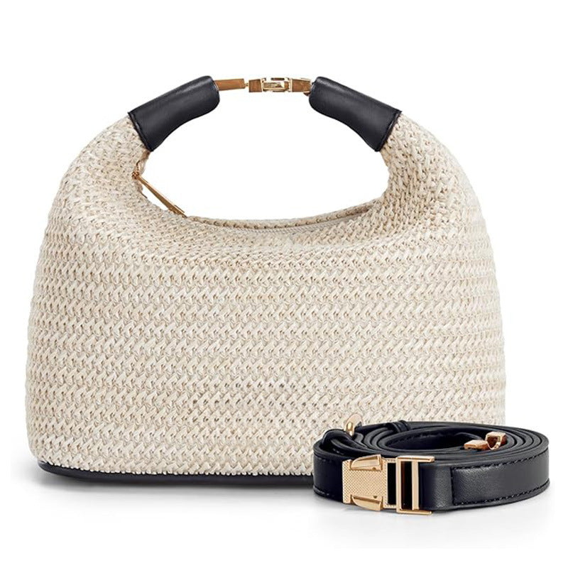 Women's Simple Casual Straw Crossbody Travel Bag