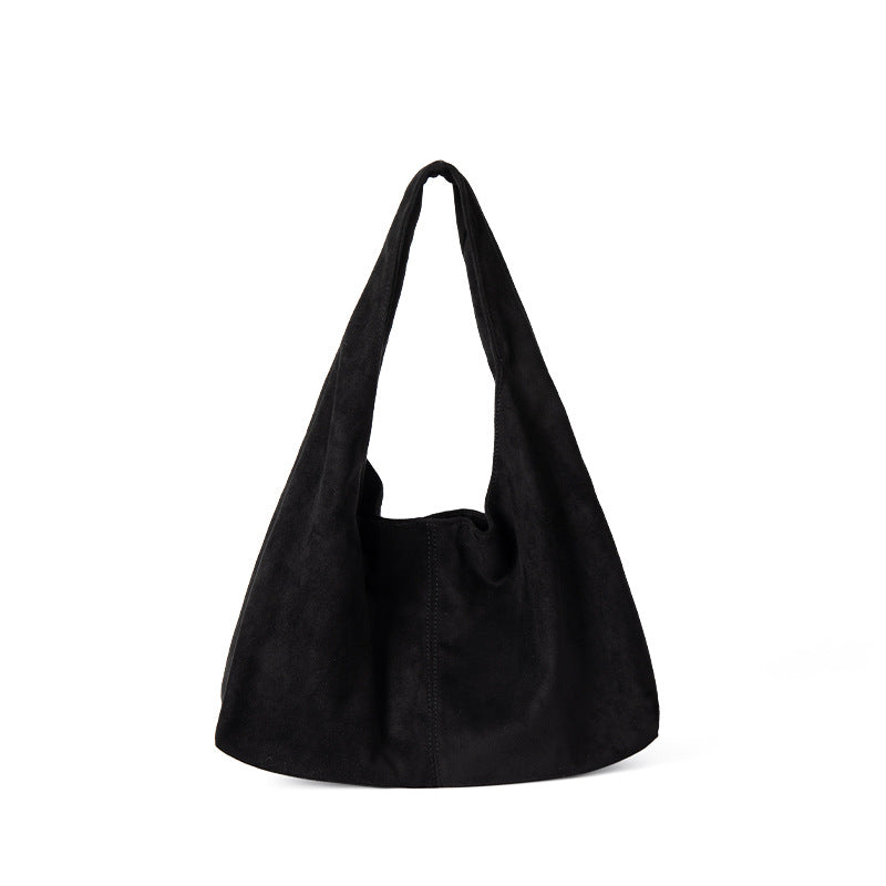Suede Hobo Travel Bag