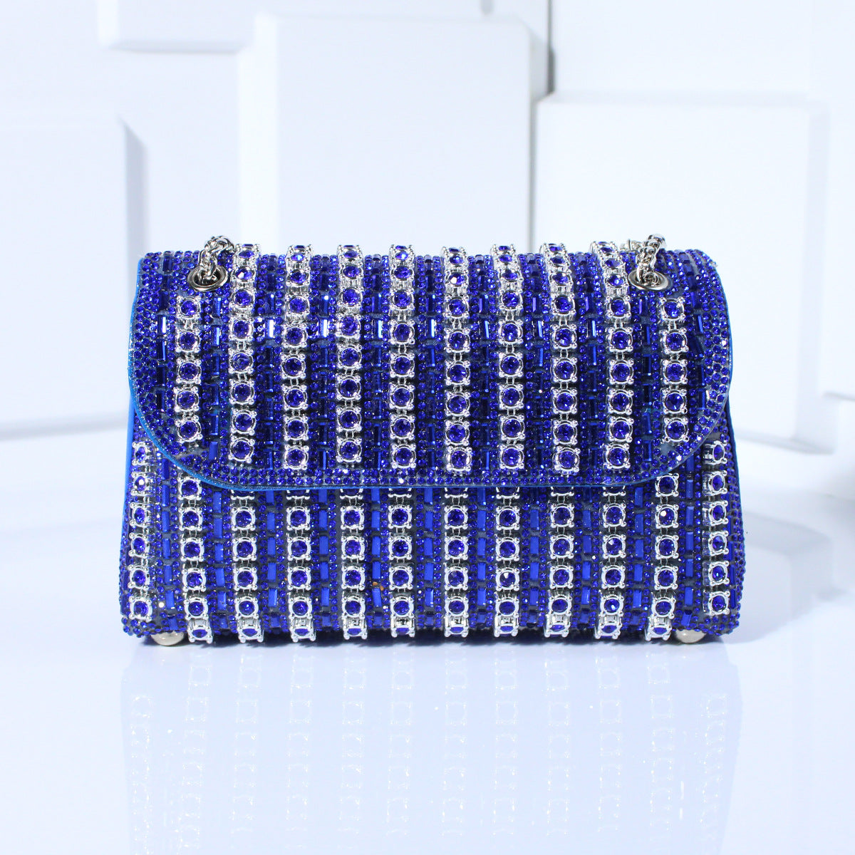 Diamond-Embedded Crossbody Travel Bag