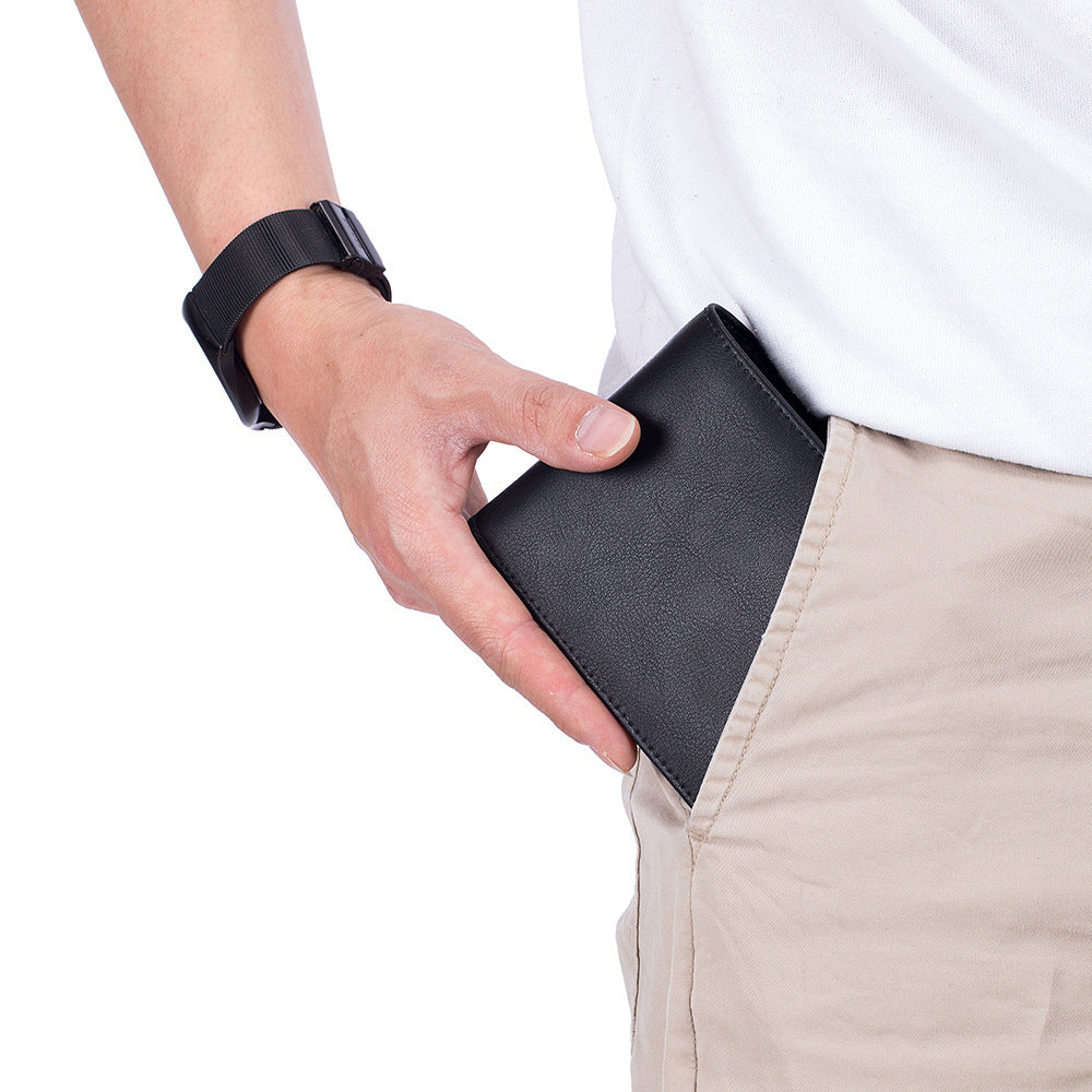 Men's Short Genuine Leather Trifold Wallet