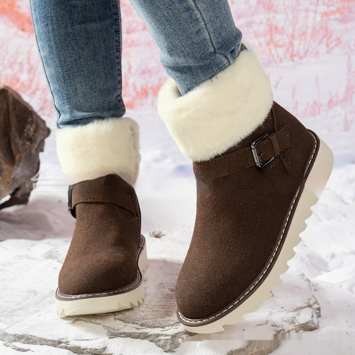 Middle Tube Platform Snow Boots