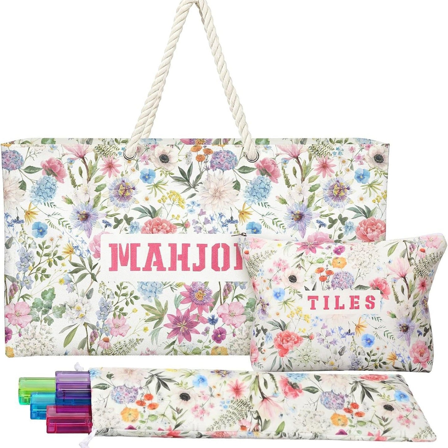 Multi-Functional High-Capacity Mahjong Bag Set