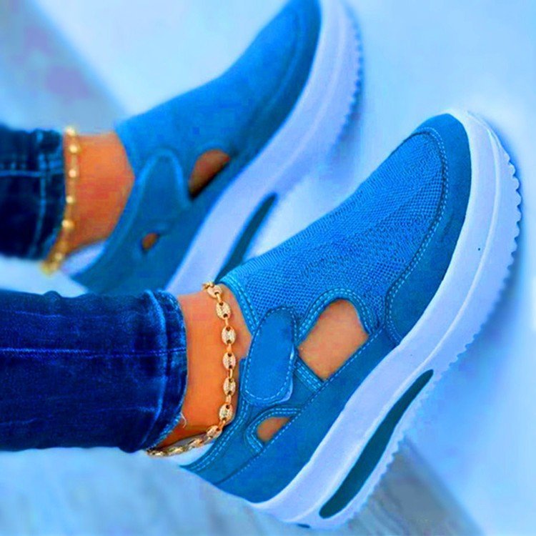 Flat Fly Knit Breathable Casual Mesh Shoes