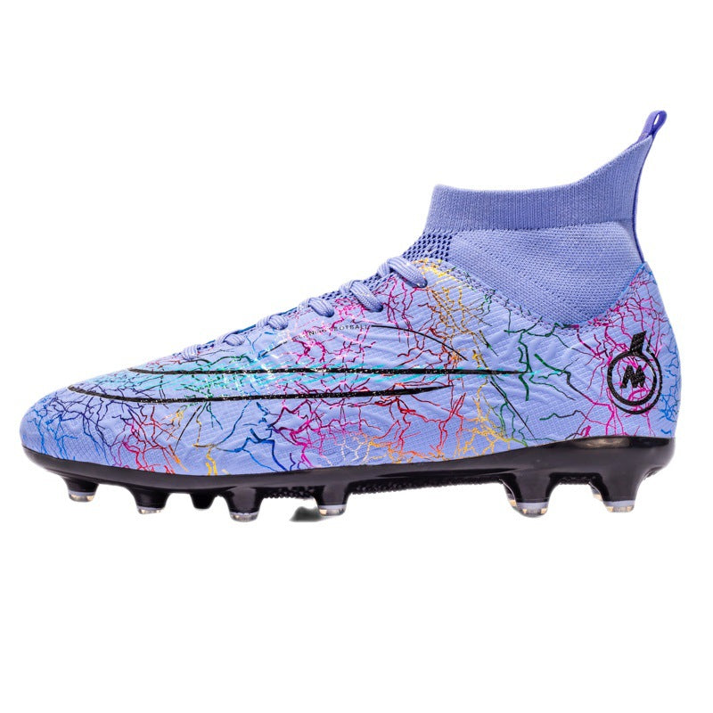 High Top Soccer Shoes TF Artificial Turf