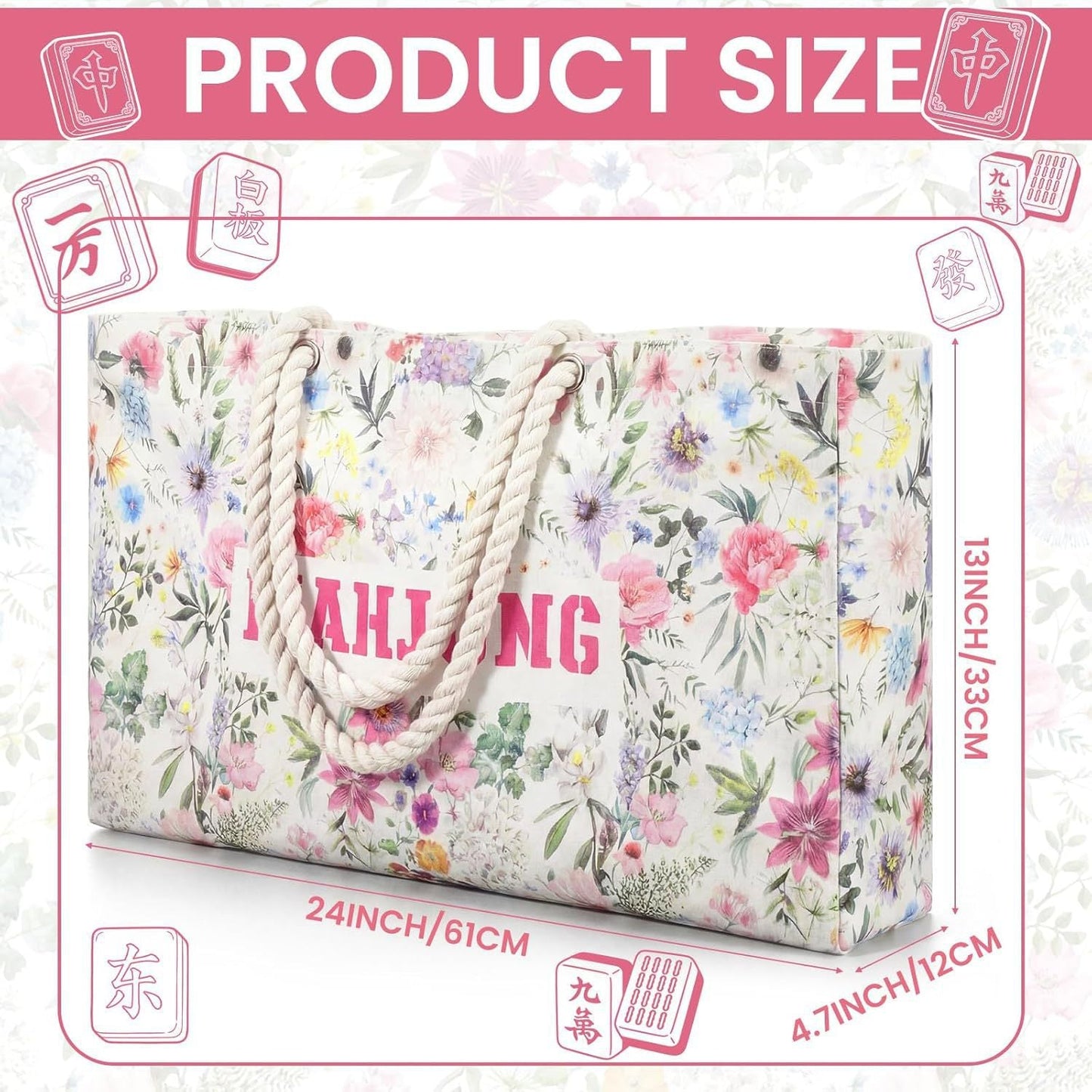 Multi-Functional High-Capacity Mahjong Bag Set
