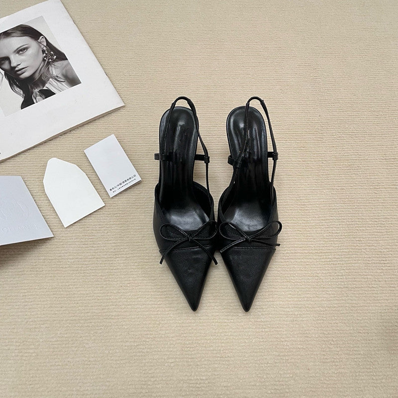 Women's Stiletto Heels with Bow