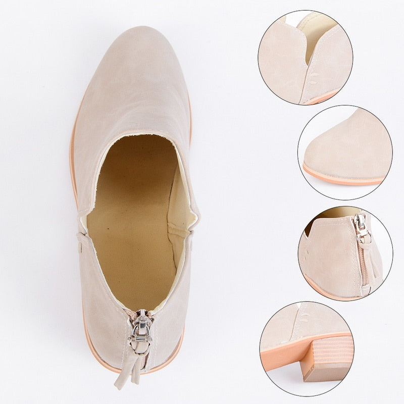 Women's Retro High-Heel Ankle Boots