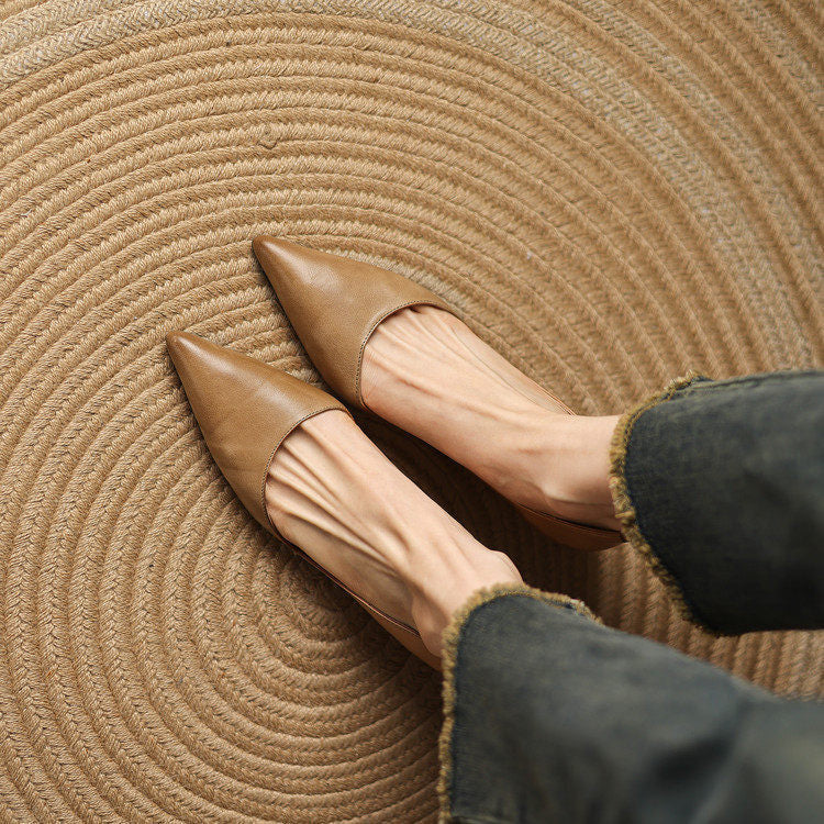 Women's Retro French-Style Pointed-Toe Platforms