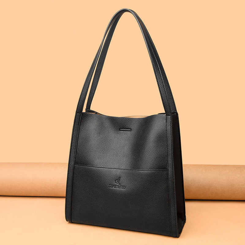 Women's Solid Color Large Capacity Crossbody Bag