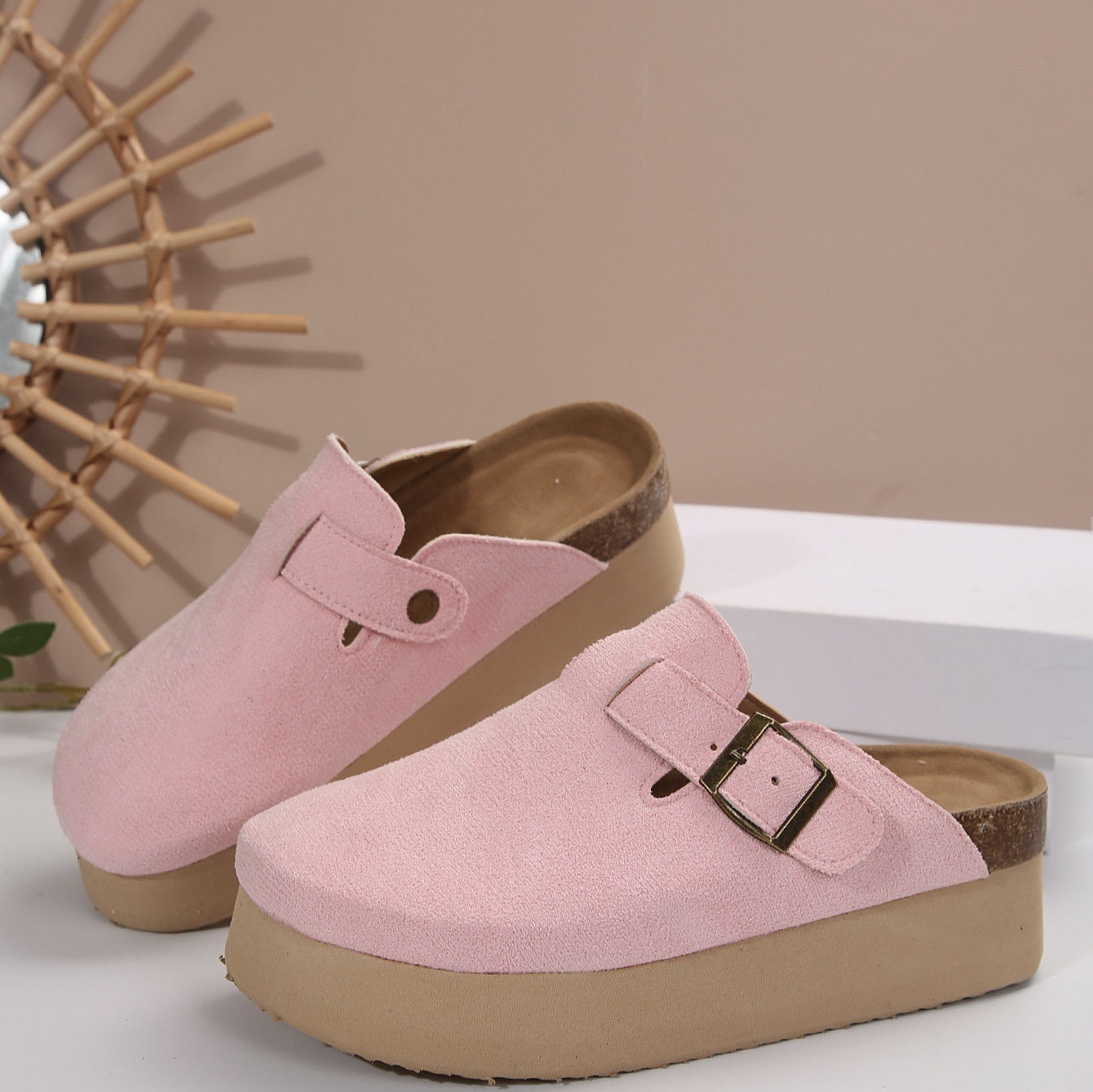 Women's Thick Sole Half Slippers