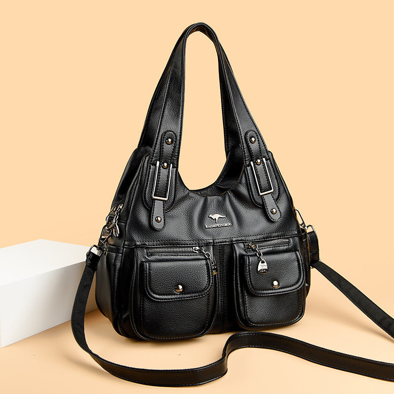 Solid Color Crossbody Travel Bag