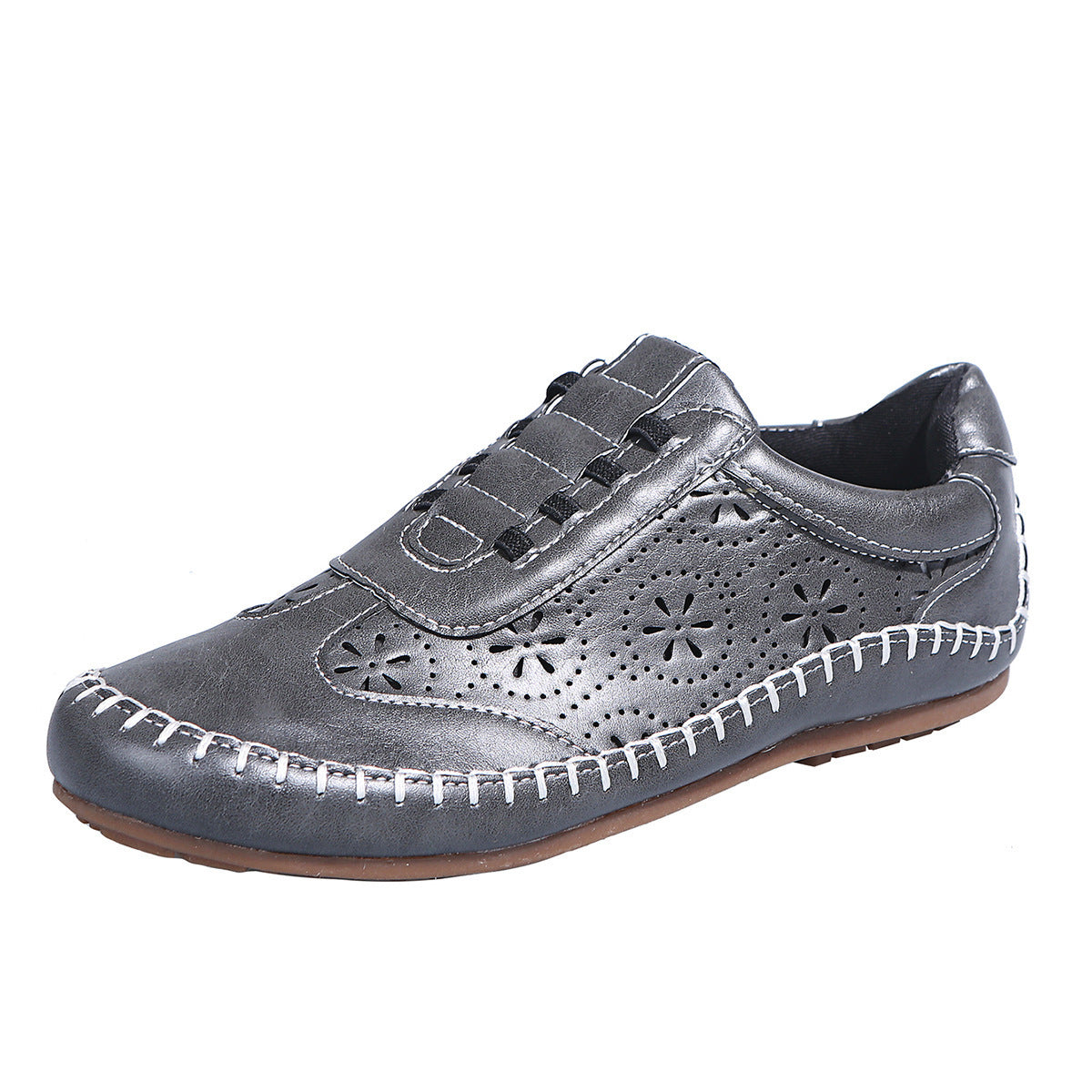 Women's Round-Toe Hollow Casual Flats