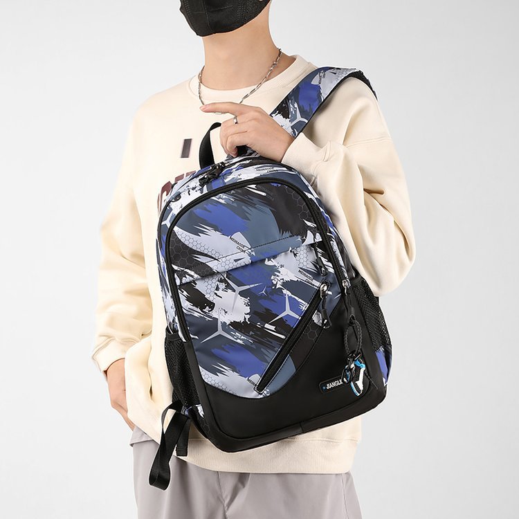 Men's Two-Piece Set Backpack And Chest Bag