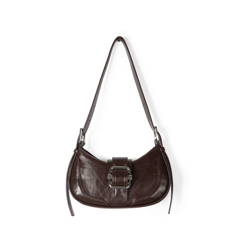 Women's Texture Armpit Bag Satchel