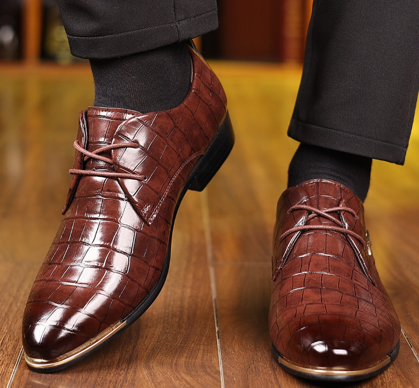 Men's Pointed-Toe Formal Dress Shoes