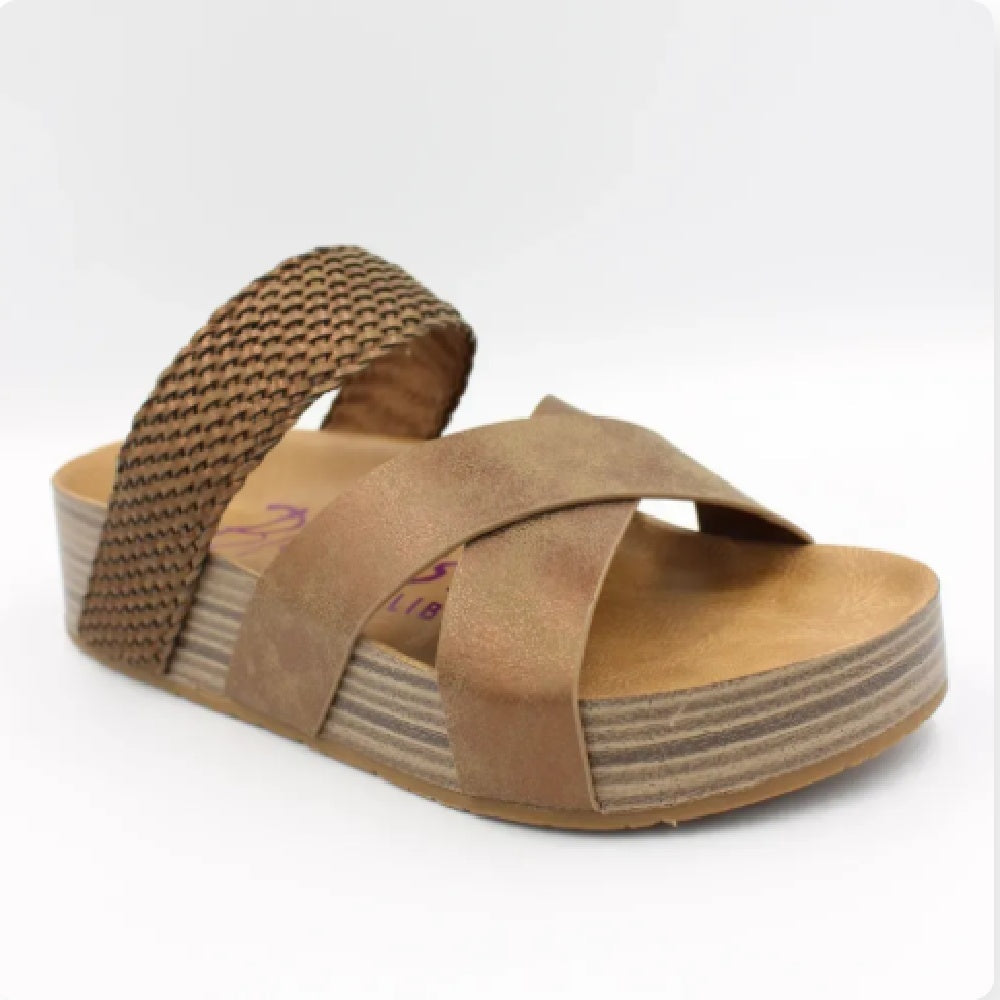 Unisex Casual Woven Solid Color Sandals