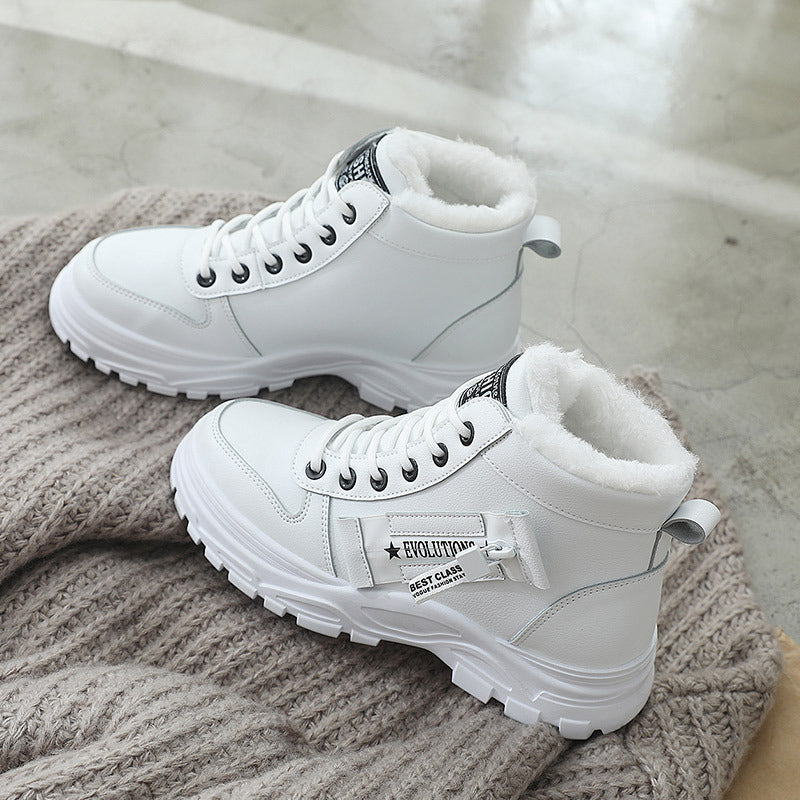 Women's Fleece Lace-up Boots