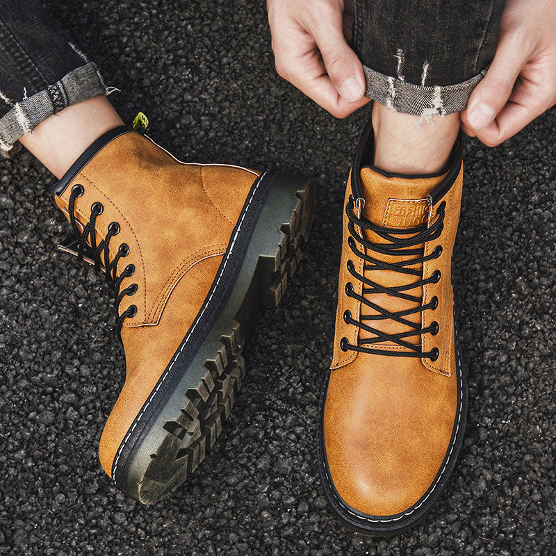 Men's Platform Motorcycle Fashion Martin Boots