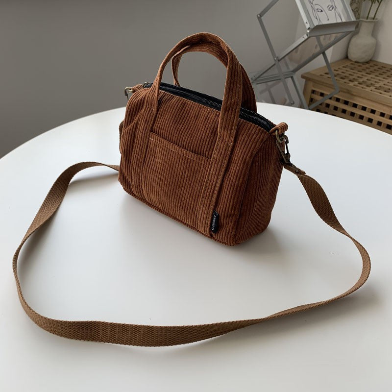 Mini Corduroy Travel Bag