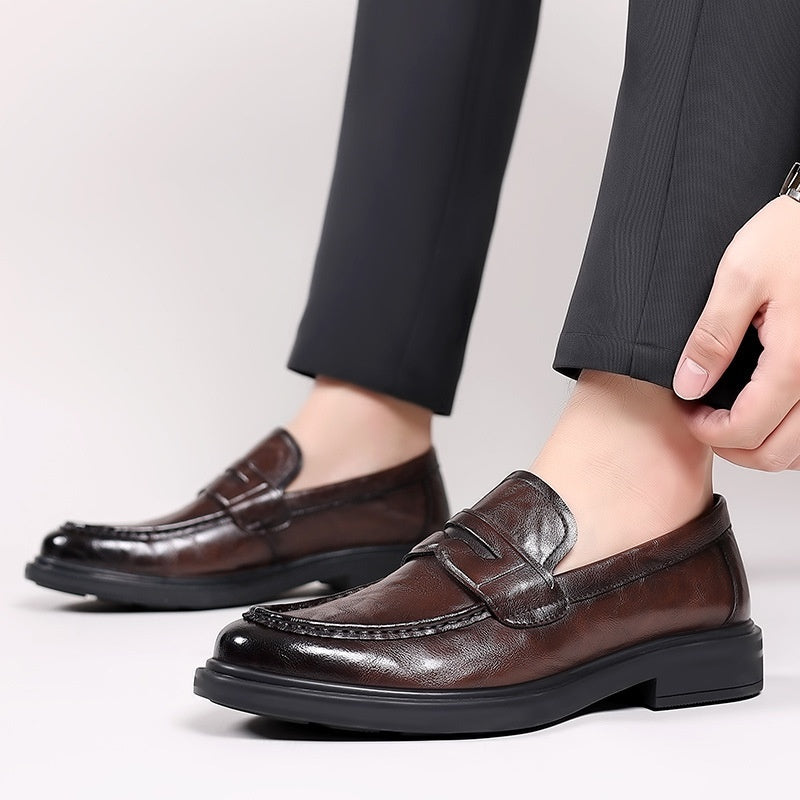 Men's Breathable Casual Leather Shoes