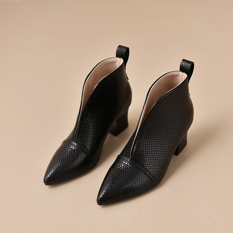 Women's High-Heeled Martin-Style Ankle Boots