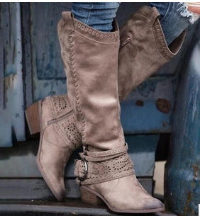 Women's Martin Style Mid-Calf Boots