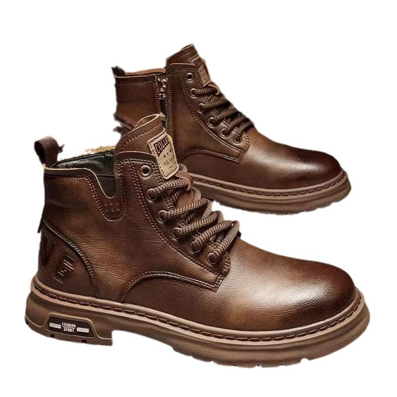 Men's Retro British Style Work Ankle Boots