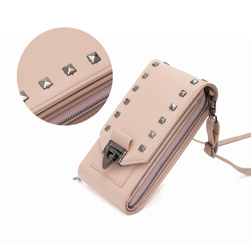 Women's Rivet Design Crossbody Bag