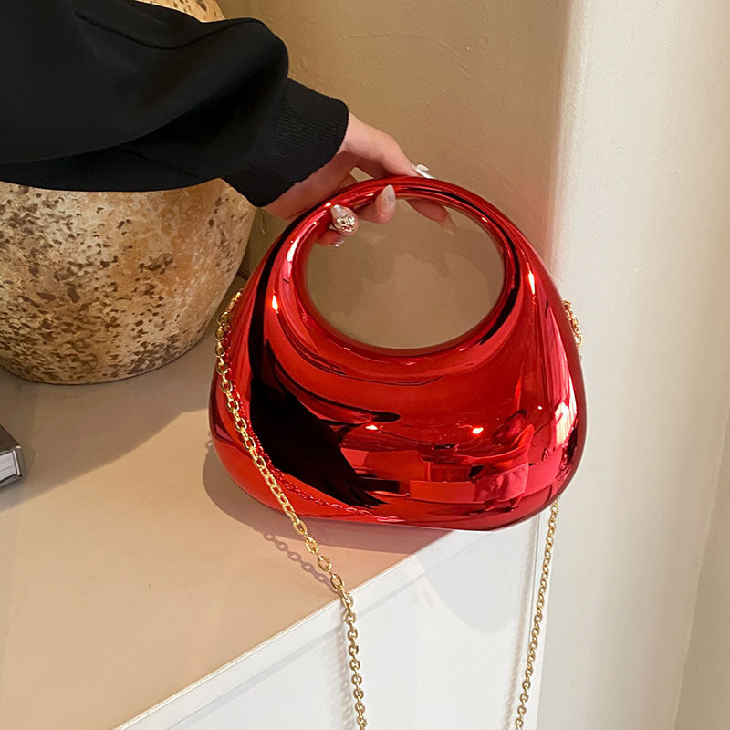 Acrylic Small Size Gold Handbag Chain Shoulder Oblique Handbag