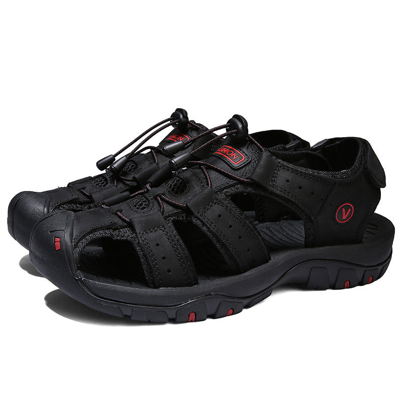 Men's Outdoor Leather Sports Sandals