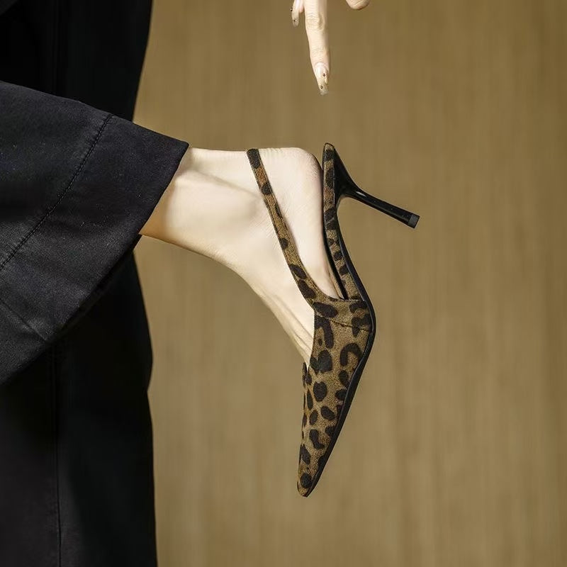Women's Fashion Pointed Plus Size Slip-On Heels