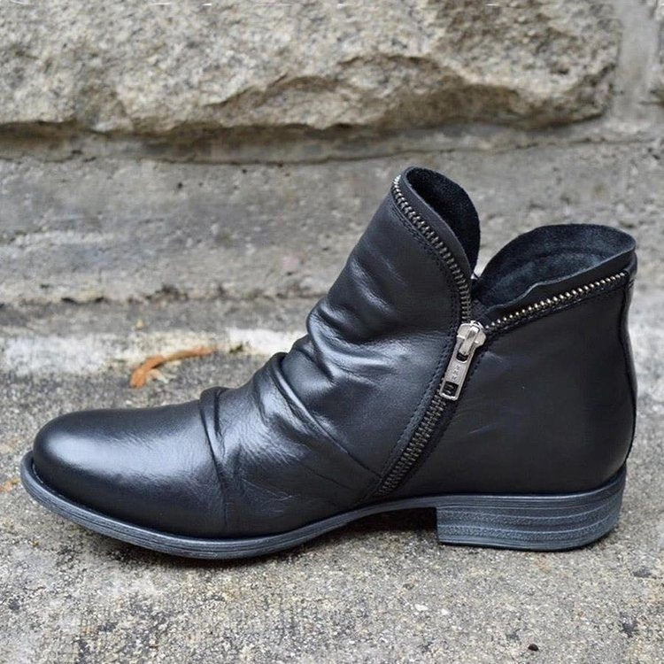 Casual Round-Toe Martin Boots