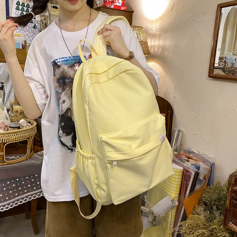 Unisex Candy-Colored Large-Capacity Travel Backpack Travel Bag