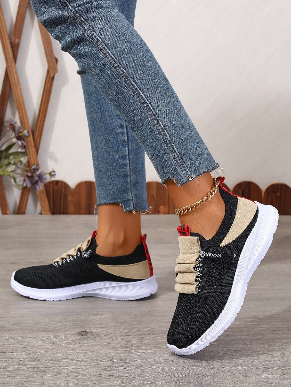 Women's Casual Non-Slip Knit Sneakers