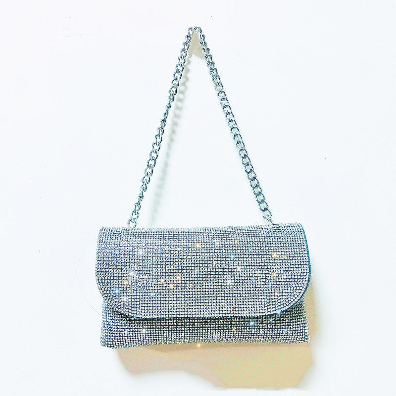 Women's Niche Design Rhinestone Embellished Crossbody Bag
