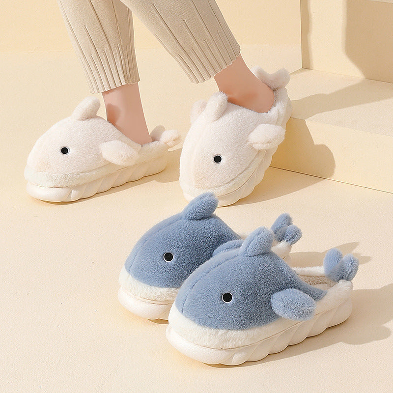 Shark Plush Home Slippers