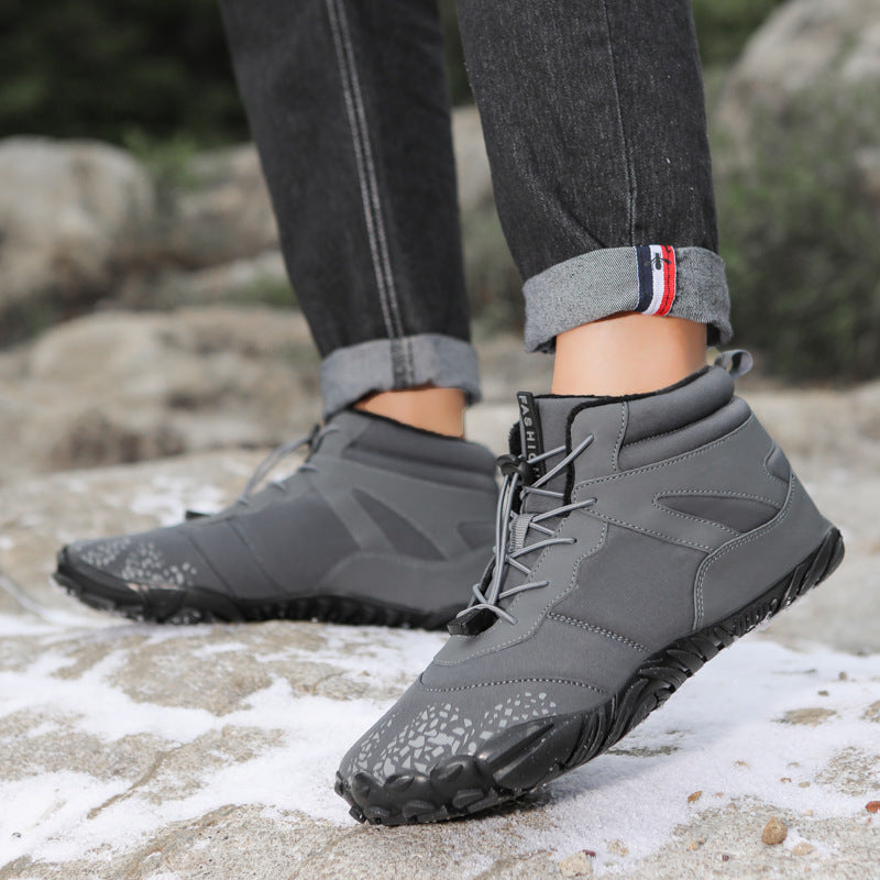 Unisex Fleece-Lined Waterproof High-Top Snow Boots