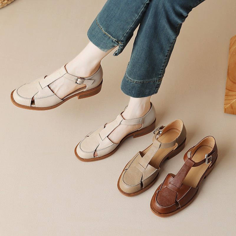Women's Retro Flat Bottom Sandals