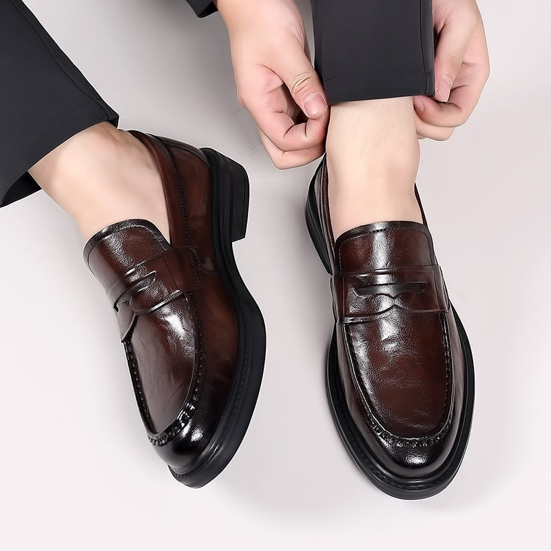Men's Breathable Casual Leather Shoes